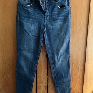 1822 Denim Women's Skinny Jeans in Deep Blue